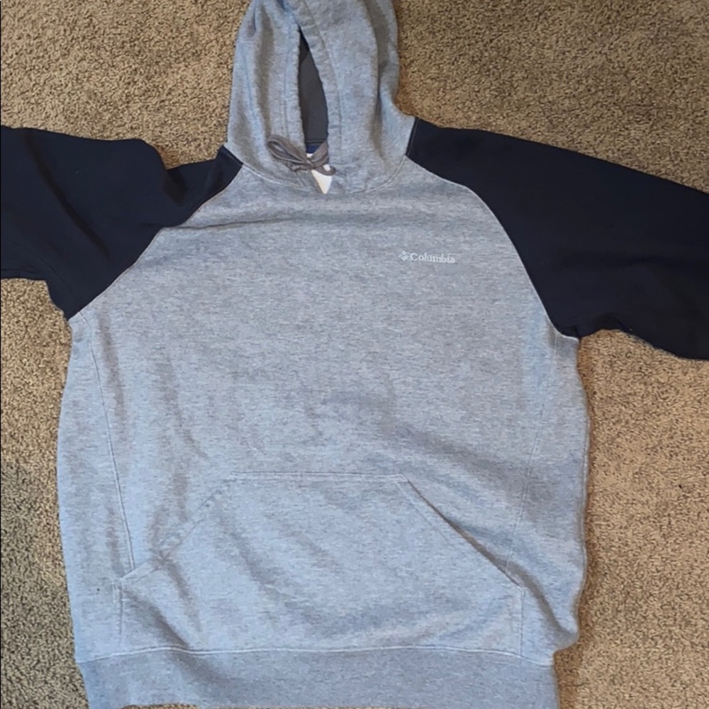Grey and black Columbia hoodie